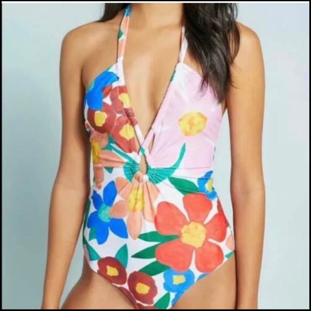 Mara Hoffman floral swimsuit Small